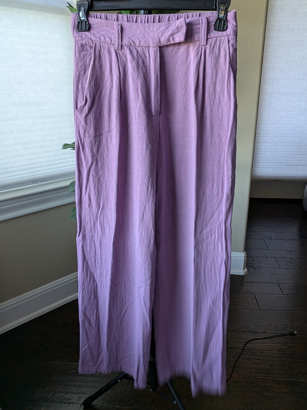 Lilac Wide Leg Trousers